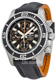 Breitling Superocean Chronograph II Czarny/Skóra Ø44 mm A1334102-BA85-230X-A20BASA.1