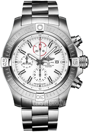 Breitling Avenger Chronograph 48 Biały/Stal Ø48 mm A133751A1A1A1