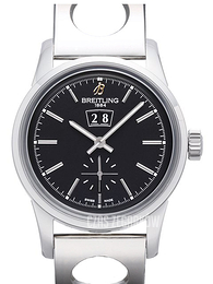 Breitling Transocean Czarny/Stal Ø38 mm A1631012-BD15-223A