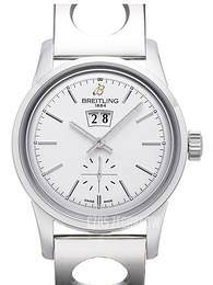 Breitling Transocean Srebrny/Stal Ø38 mm A1631012-G781-223A