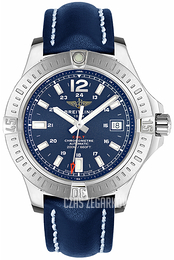 Breitling Colt Automatic Niebieski/Skóra Ø41 mm A1731311-C934-113X-A18BA.1