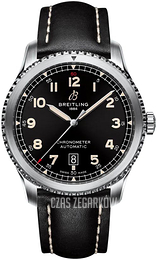 Breitling Aviator 8 Automatic 41 Czarny/Skóra Ø41 mm A17315101B1X2