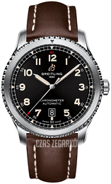 Breitling Aviator 8 Automatic 41 Czarny/Skóra Ø41 mm A17315101B1X3