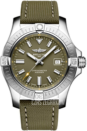 Breitling Avenger Automatic 43 Zielony/Skóra Ø43 mm A17318101L1X1