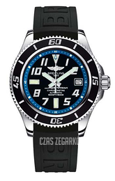 Breitling Superocean II 42 Niebieski/Guma Ø42 mm A1736402-BA30-151S-A18D.2