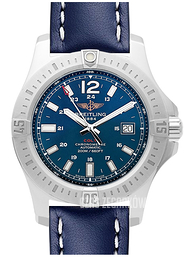 Breitling Colt 44 Automatic Niebieski/Skóra Ø44 mm A1738811-C906-105X-A20BA.1