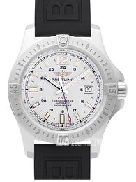 Breitling Colt 44 Automatic Srebrny/Guma Ø44 mm A1738811-G791-152S-A20S.1