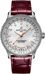 Breitling Navitimer Automatic 35 Biały/Skóra Ø35 mm A17395211A1P1