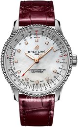 Breitling Navitimer Automatic 35 Biały/Skóra Ø35 mm A17395211A1P2