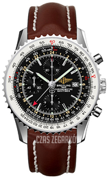Breitling Navitimer World Czarny/Skóra Ø46 mm A2432212-B726-443X-A20BA.1