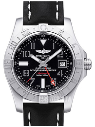 Breitling Avenger II GMT Czarny/Skóra Ø43 mm A3239011.BC34.435X.A20BA.1