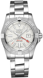Breitling Avenger Ii Gmt Srebrny/Stal Ø43 mm A32390111G1A1