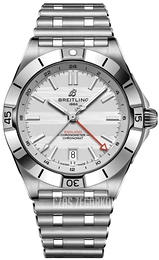 Breitling Chronomat Automatic GMT 40 Six Nations England Srebrny/Stal Ø40 mm A323985B1A1A1