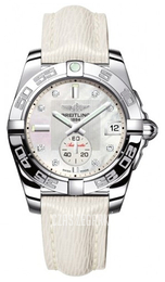 Breitling Galactic 36 Biały/Skóra Ø36 mm A3733012.A717.236X.A16BA.1