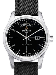 Breitling Transocean Day & Date Czarny/Tkanina Ø43 mm A4531012-BB69-103W-A20BA.1