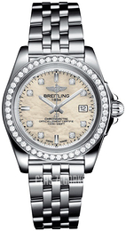 Breitling Galactic 32 Sleek Biały/Stal Ø32 mm A71330531A1A1