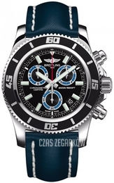 Breitling Superocean Chronograph M2000 Czarny/Skóra Ø46 mm A73310A8-BB74-101X-A20BA.1