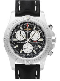 Breitling Colt Chronograph II Czarny/Skóra Ø44 mm A7338811-BD43-435X-A20BA.1