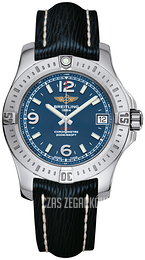 Breitling Colt 36 Niebieski/Skóra Ø36 mm A7438911-C913-215X-A16BA.1