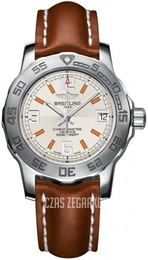 Breitling Colt 33 Srebrny/Skóra Ø33 mm A7738711-G764-406X-A14BA.1