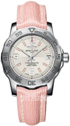 Breitling Colt 33 Srebrny/Skóra Ø33 mm A7738711-G765-238X-A14BA.1