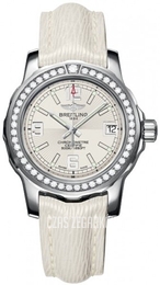 Breitling Colt 33 Srebrny/Skóra Ø33 mm A7738753-G763-235X-A14BA.1