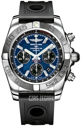 Breitling Chronomat 44 Niebieski/Guma Ø44 mm AB011011-C789-200S-A20D.2