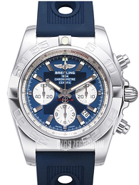 Breitling Chronomat 44 Niebieski/Guma Ø44 mm AB011012-C788-211S-A20D.2