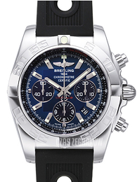 Breitling Chronomat 44 Niebieski/Guma Ø44 mm AB011012-C789-200S-A20D.2