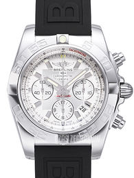Breitling Chronomat 44 Srebrny/Guma Ø44 mm AB011012-G684-152S-A20S.1
