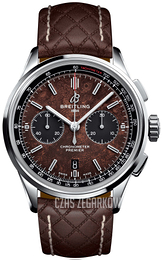 Breitling Premier B01 Chronograph 42 Brązowy/Skóra Ø42 mm AB01181A1Q1X2
