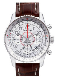 Breitling Montbrillant 01 Srebrny/Skóra Ø40 mm AB013012-G735-724P-A18BA.1