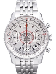 Breitling Montbrillant 01 Srebrny/Stal Ø40 mm AB013012.G709.448A