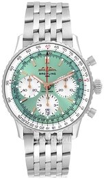 Breitling Navitimer B01 Chronograph 41 Zielony/Stal Ø41 mm AB0139211L1A1