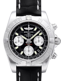 Breitling Chronomat 41 Czarny/Skóra Ø41 mm AB014012-BA52-728P-A18BA.1