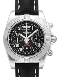 Breitling Chronomat 41 Czarny/Skóra Ø41 mm AB014012-BC04-428X-A18BA.1