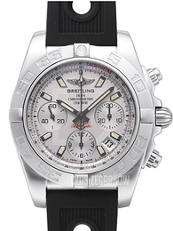 Breitling Chronomat 41 Srebrny/Guma Ø41 mm AB014012-G711-202S-A18D.2