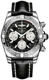 Breitling Chronomat 41 Czarny/Skóra Ø41 mm AB0140AA-BA52-428X-A18BA.1
