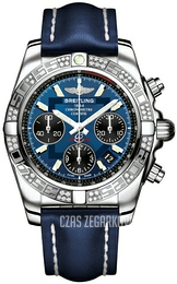 Breitling Chronomat 41 Niebieski/Skóra Ø41 mm AB0140AA-C830-113X-A18BA.1