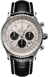 Breitling Navitimer Rattrapante Kremowy/Skóra Ø45 mm AB0311211G1P1