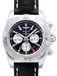 Breitling Chronomat GMT Czarny/Skóra Ø47 mm AB041012-BA69-760P-A20BA.1