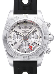 Breitling Chronomat GMT Srebrny/Guma Ø47 mm AB041012-G719-201S-A20D.2