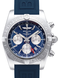 Breitling Chronomat 44 GMT Niebieski/Guma Ø44 mm AB042011-C851-158S-A20S.1