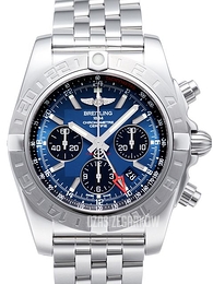 Breitling Chronomat 44 GMT Niebieski/Stal Ø44 mm AB042011-C852-375A