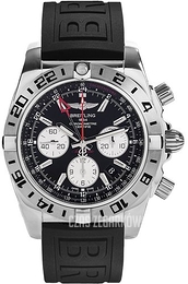 Breitling Chronomat 44 GMT Srebrny/Guma Ø44 mm AB0420B9-BB56-152S-A20S.1