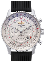 Breitling Navitimer GMT Srebrny/Guma Ø48 mm AB044121-G783-252S-A20D.2