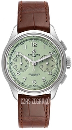 Breitling Premier B09 Chronograph 40 Zielony/Skóra Ø40 mm AB0930D31L1P1