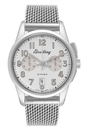 Breitling Transocean Chronograph Srebrny/Stal Ø43 mm AB141112-G799-154A