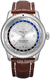 Breitling Navitimer 8 B35 Srebrny/Skóra Ø43 mm AB3521U01G1P3