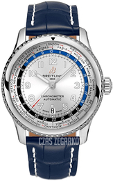 Breitling Navitimer 8 B35 Srebrny/Skóra Ø43 mm AB3521U01G1P4